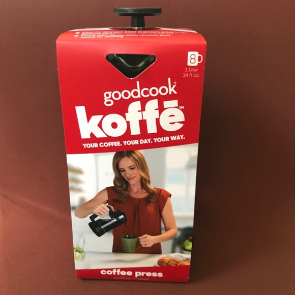 GoodCook Koffe Coffee Press NWT 1 liter / 34 fl oz - Picture 4 of 9